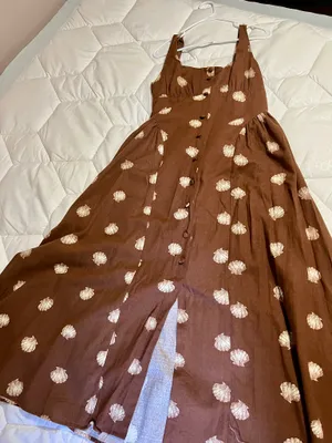 Seashell Dress Brown Size L thumbnail 1