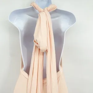 Lulus Tricks of‎ the Trade Blush Pink Convertible Maxi Bridesmaid Dress Size L thumbnail 9
