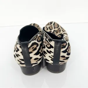 Stuart Weitzman Pony Hair Animal Print‎ Slip On Loafers Women's 5.5 Quiet Luxury thumbnail 5