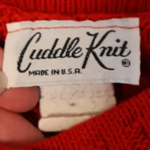 Vintage 70s Cuddle Knit Cardigan Sweater Womens Size M Red Cable Knit USA Cozy thumbnail 5