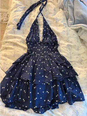LoveShackFancy halter dress thumbnail 1