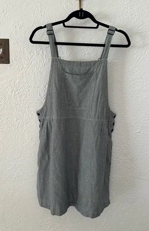 Volcom Black and White Striped Dress thumbnail 1