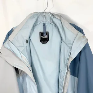 The North Face XL Jacket Colorblock Windbreaker Hooded Blue‎ Hiking Coat C thumbnail 2