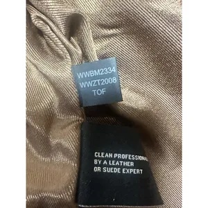 Wilsons Leather Chloe Trucker Jacket Womens Size Medium Retro 90s Biker‎ Brown thumbnail 11