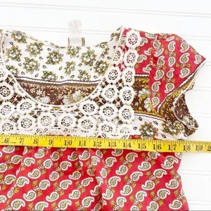 Bohemian Peasant blouse Size Large thumbnail 7
