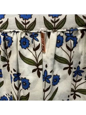 Misa Los Angeles Georgia Mini Dress Floral Print Ruffle Hem xs oversized NWOT thumbnail 3