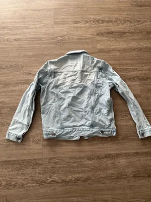Lulus Denim Jacket Womens Medium Light Wash Oversized Trucker Jean Jacket thumbnail 10