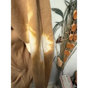 Lululemon Scuba Oversized Funnel Neck‎ Full Zip Jacket XS/S Tan Distressed thumbnail 5