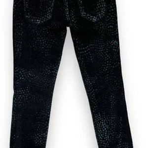 True Religion Casey Jeans Sz 25 Black & Blue Snakeskin Skinny‎ Stretch thumbnail 6