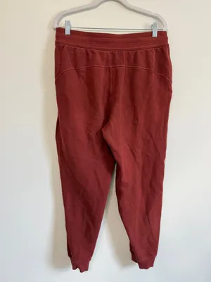 Lululemon Scuba High Rise Jogger Size 10 Terracotta Burnt Orange Fleece Pants thumbnail 4