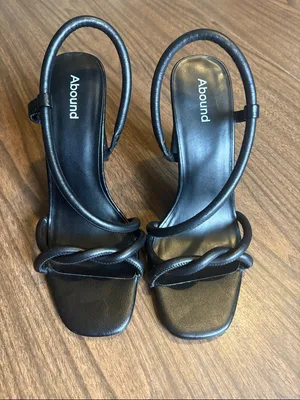 Abound Nordstrom 7.5 Black Strappy Knotted Block Heel Abrosalie thumbnail 2