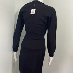 Bardot Womens Mila Black Long Sleeves Mini Corset Clubwear Dress Imperfections thumbnail 7