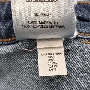 And Now This Mens Dark Wash High Waisted Carpenter Straight Leg Jeans 30 Blue thumbnail 7