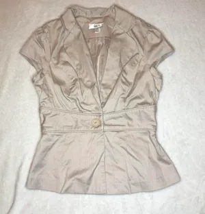 Tan Blazer Suit Skirt thumbnail 1