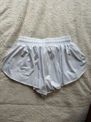 White Amazon Athletic Shorts thumbnail 3