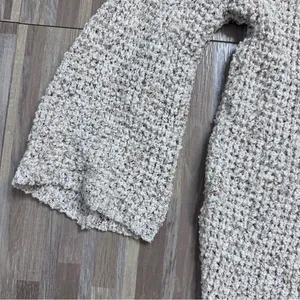 POL Cream Textured Open Knit Women's Cardigan Size Large thumbnail 3
