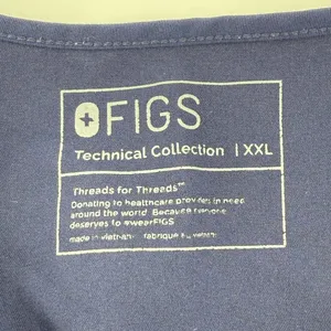 Figs Casma Three-Pocket Scrub Top Navy Blue Women XXL FW1100 PO #1659 Logo Nurse thumbnail 4