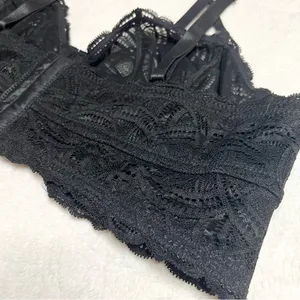 Torrid Curve Black Lace Underwire Longline Bralette Size 2X thumbnail 9