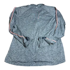 Nike Element Running Top Womens L Grey Dri Fit Reflective Thumb Holes thumbnail 4