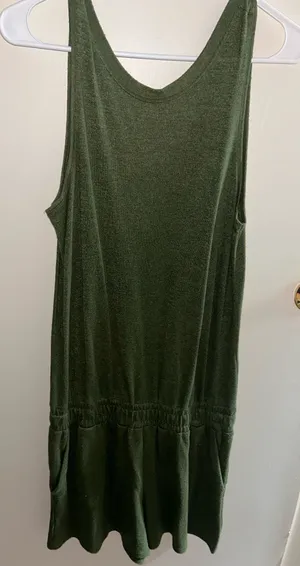Time & Tru - Dark Green Romper - M/Medium thumbnail 1