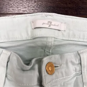 7 For All Mankind Women's Light Blue Straight Leg Jeans‎ size 26 thumbnail 2