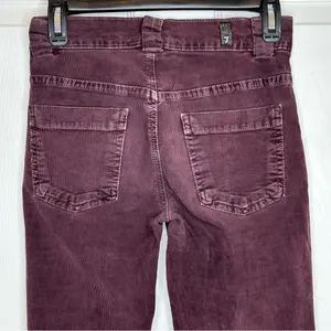 7 For All Mankind Black and Burgundy Corduroy Pants‎ Size 24 thumbnail 7