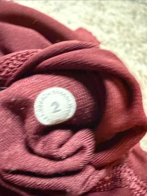 lululemon athletica women’sHigh-Waist Burgundy Leggings with Logo thumbnail 6