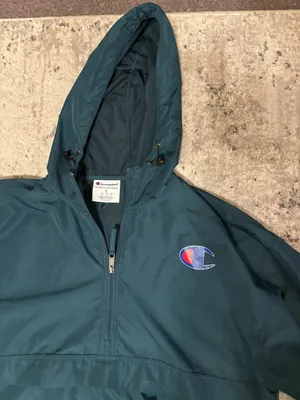 Champion Green Windbreaker Jacket Men's Size XL thumbnail 2