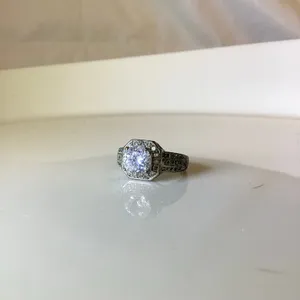 Crystal Statement Ring Silver thumbnail 3