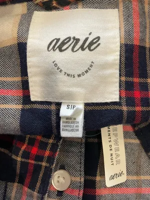 Aerie Off-Duty Plaid Flannel Button Down thumbnail 7