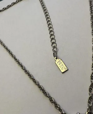 Signed 1928 (Brand) Silver Tone Costume Necklace thumbnail 5