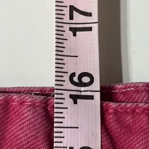 Zara Z1975 Cropped Denim‎ Jean Jacket Barbiecore Pink Size Medium thumbnail 8