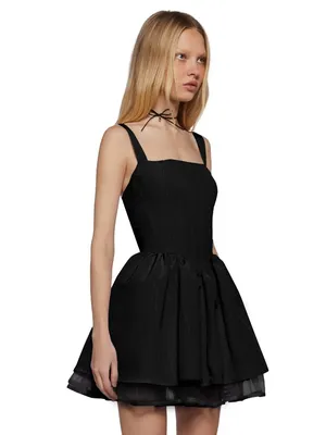 Sugar Thrillz Magic Moves Corset Basque Waist Peplum Dress Goth in Black Size M thumbnail 3