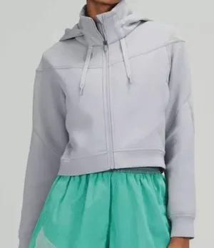 LULULEMON ATHLETICA‎ Rogue Renegade Zip Hoodie in Rhino Grey Size 12 thumbnail 1