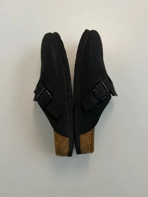 Birkenstock Clogs Boston Birki’s Potato Slip On Comfort Travel Lightweight Black thumbnail 7