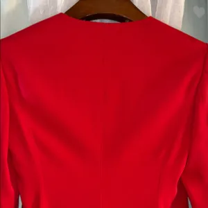 Vintage Worth Size 8 Red Women's Blazer thumbnail 9