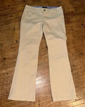 American Eagle tan boot cut lightweight 10 short slacks thumbnail 1