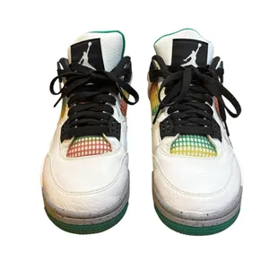 Air Jordan 4 Retro Rasta AQ9129 100 Womens Size 10 White Lucid Green Black thumbnail 4