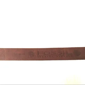 Fossil leather & silver belt L‎ thumbnail 6