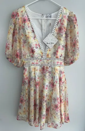 Sundae Muse Yellow Floral Dress thumbnail 2