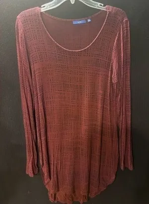 Apt 9‎ maroon tunic Size Medium thumbnail 1