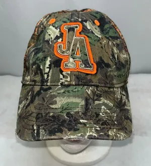 Jason Aldean Mens Camo Mesh Snapback Embroidered JA Logo Trucker Hat Cap thumbnail 1