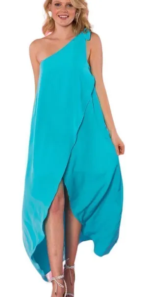 Crosby by Mollie Burch Sasha Maxi Dress in Turquoise NWT 4 thumbnail 1