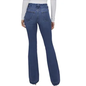 Good American Good Legs Flare‎ Jeans in Indigo 616 blue Size 15 / 34 thumbnail 3