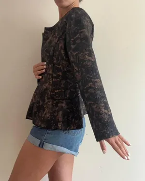 Brown Blazer Printed thumbnail 2