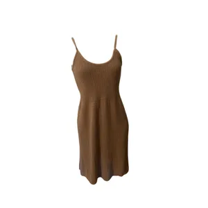 TRANSIT PAR SUCH Taupe Midi Sweater Slip Dress Size 1 MINIMALIST Comfy Cozy S thumbnail 7