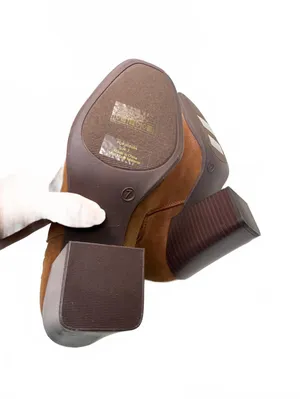 New Journey Adalia Cognac Brown Ankle Boots Size 7 thumbnail 4