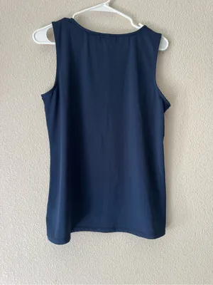 Sleeveless Navy Tank Top thumbnail 3