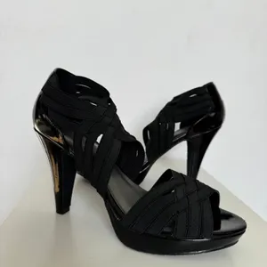 Madden Girl Kelltic Black Strappy Platform Heels 2010 Size 8 thumbnail 14