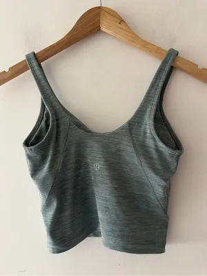 Lululemon‎ Align Tank in Heathered Tidewater Teal Size 2 thumbnail 5